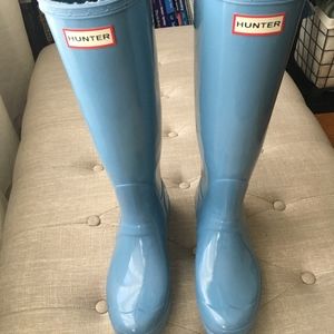 Light Blue Hunter Boots